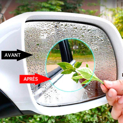 Lot de 2 Films Anti-Pluie et Buée pour Voiture