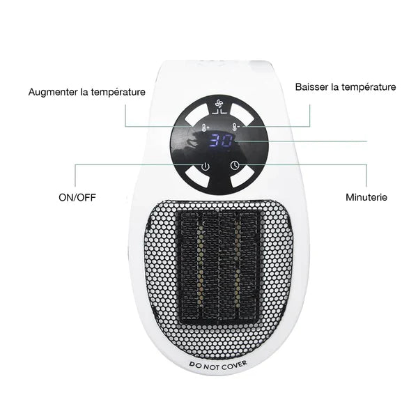 Mini chauffage puissant et électrique