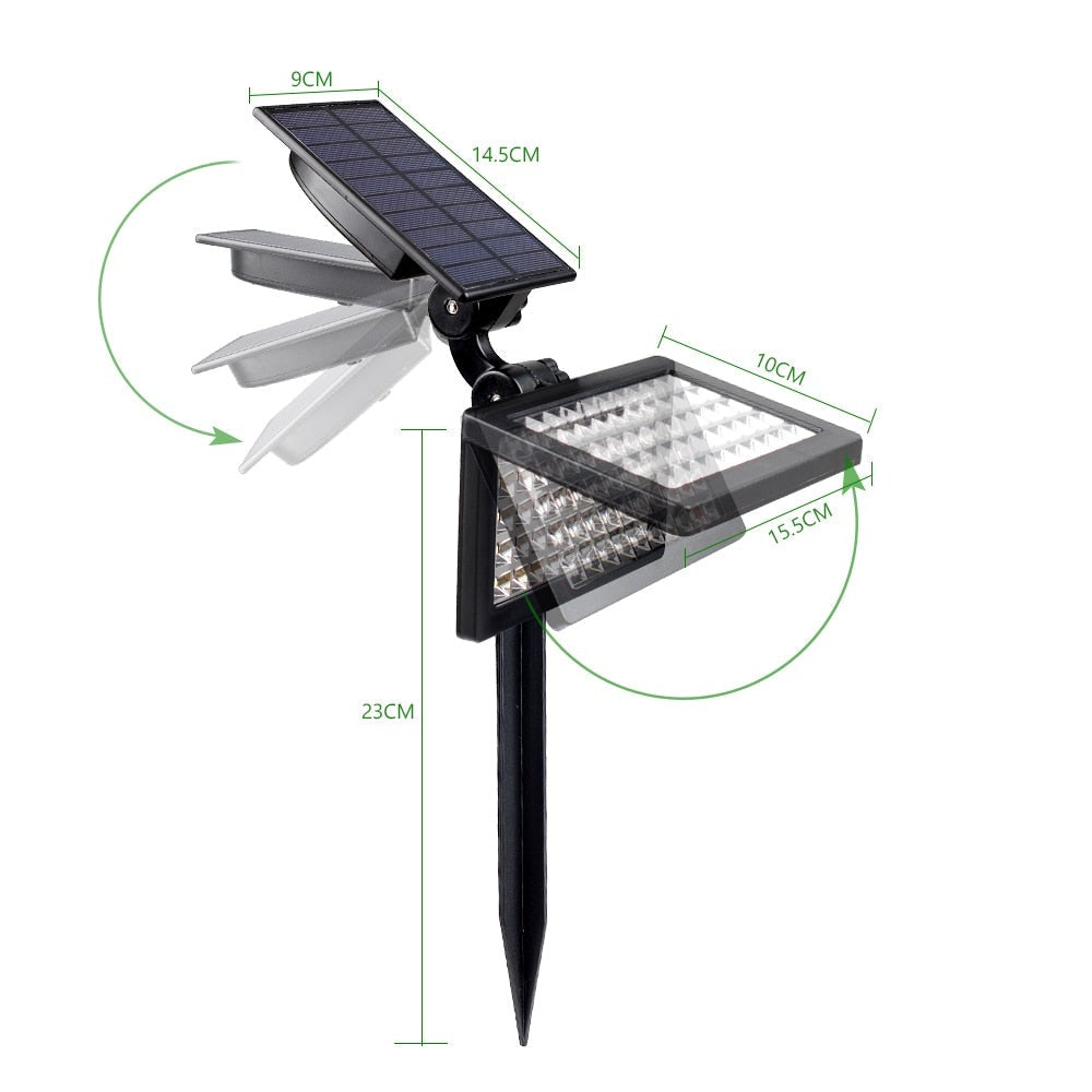 2 en 1 Piquet / Applique Solaire
