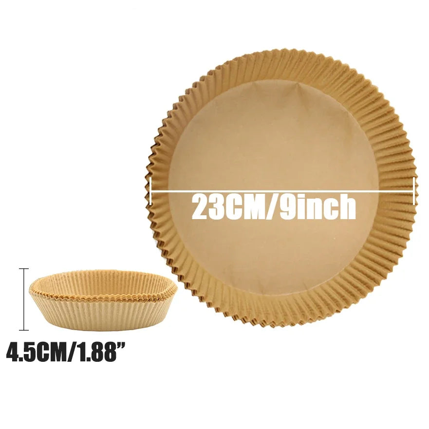 200x Papier Cuisson Sans Huile pour Air Fryer