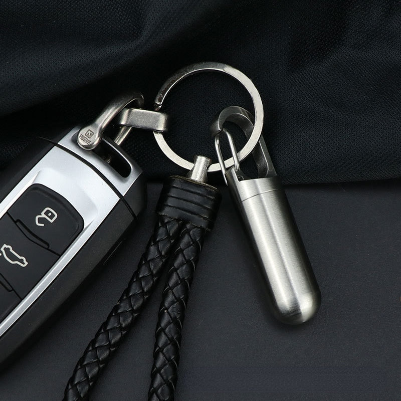 2x Mini Porte-Clé Boîte à Pilules Waterproof