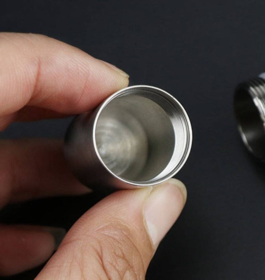 2x Mini Porte-Clé Boîte à Pilules Waterproof